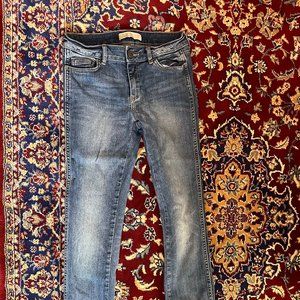 Vintage Distressed Straight-Leg